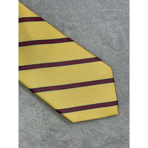 Lands End Men’s REPP Necktie 100% Silk Handsewn Luxury Fast Shipping!‎ - Picture 1 of 3